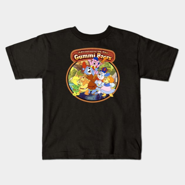 Gummi Bears Vintage Image Kids T-Shirt by morrise